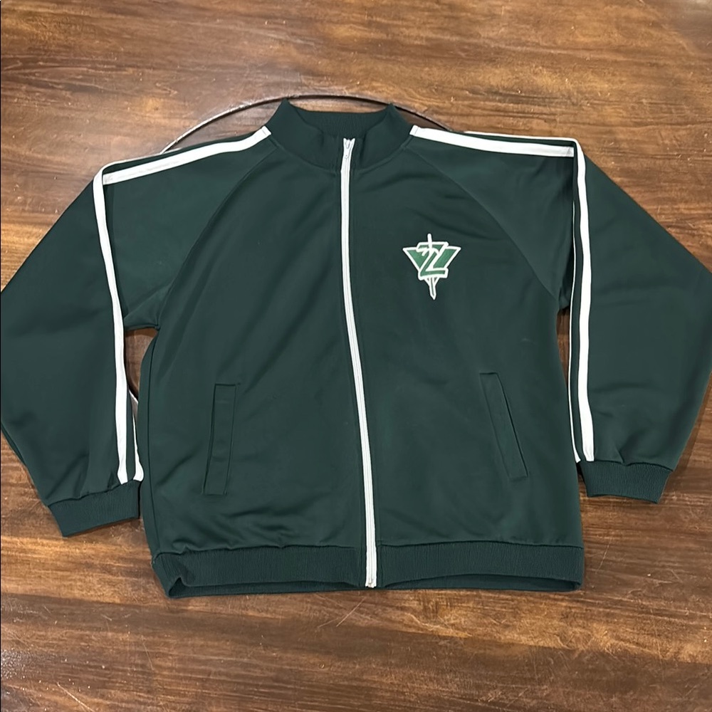 Dark Green Polyester Jacket - image 1